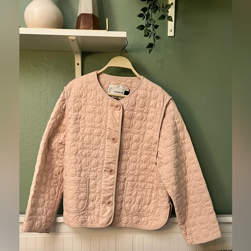 Coach Signature Quilted Cotton Jacket- Medium
